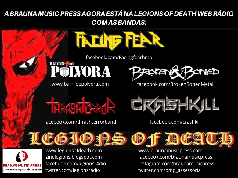 LEGIONS OF DEATH: web rádio amplia programação com a Brauna Music Press