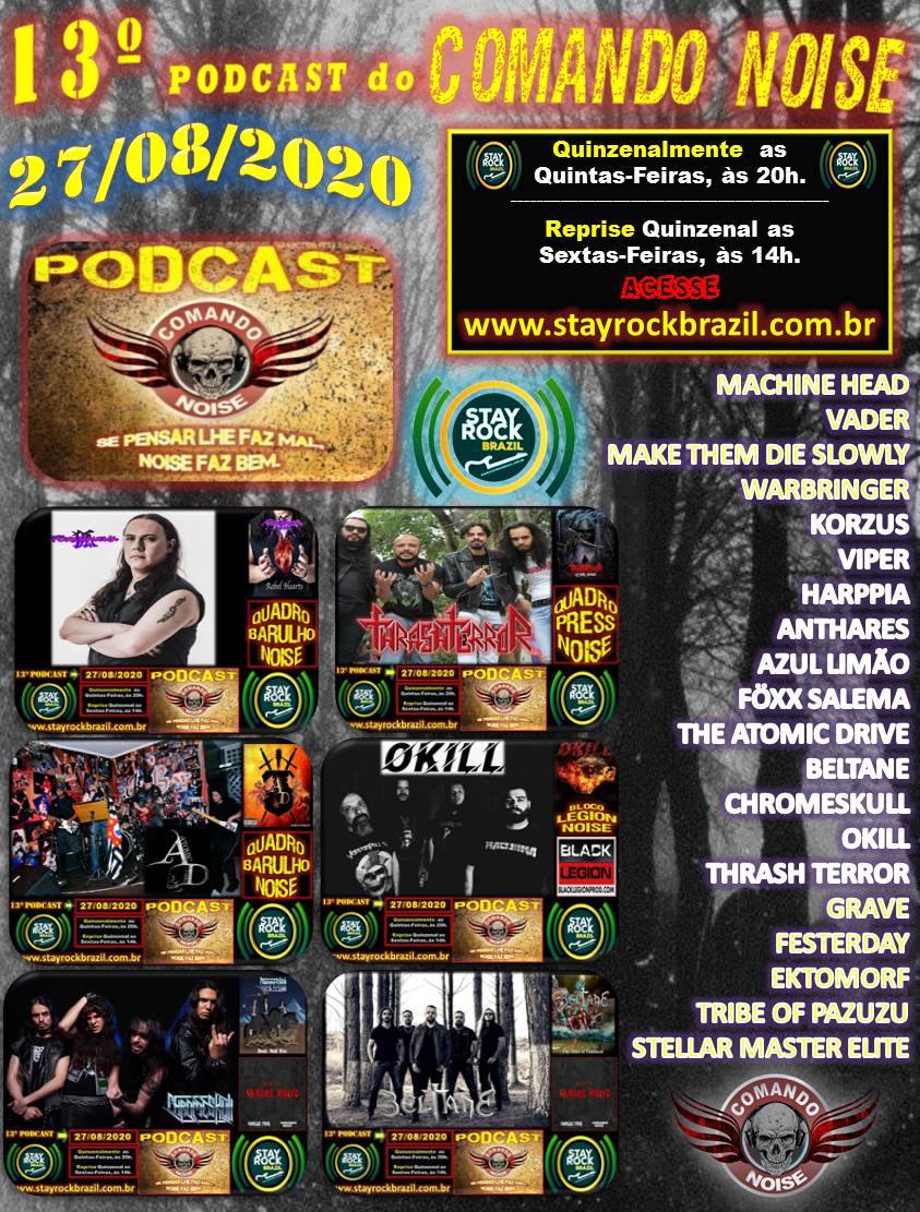 Sangue Noise: Beltane e Choromeskull serão destaques na edição #13 do podcast Comando Noise