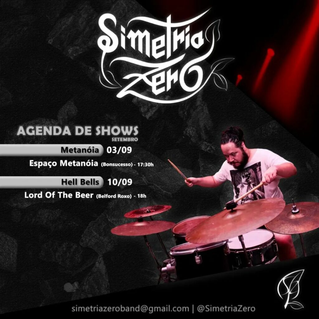 SIMETRIA ZERO: divulgadas primeiras datas de shows para setembro