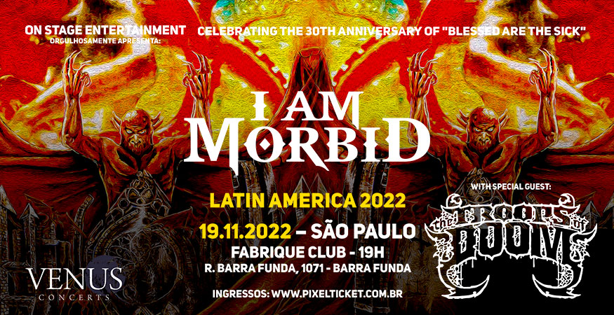 I Am Morbid: confira as informações do show em São Paulo