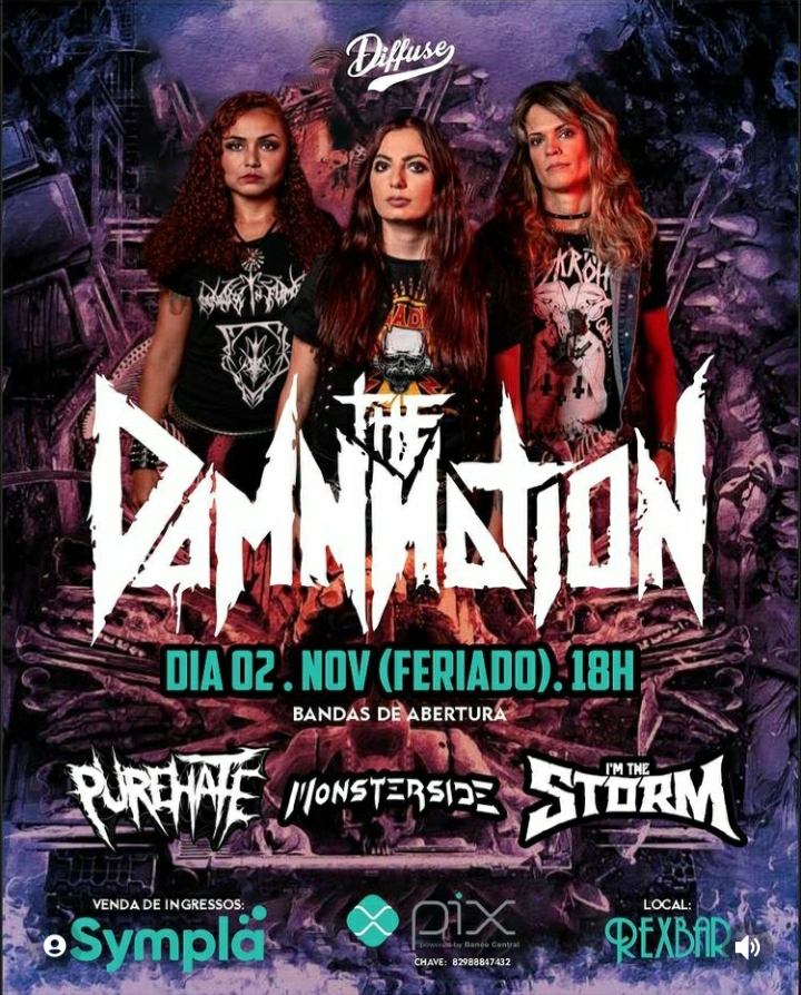 JANAINA MELO: Monsterside Project confirma show junto à banda The Damnnation