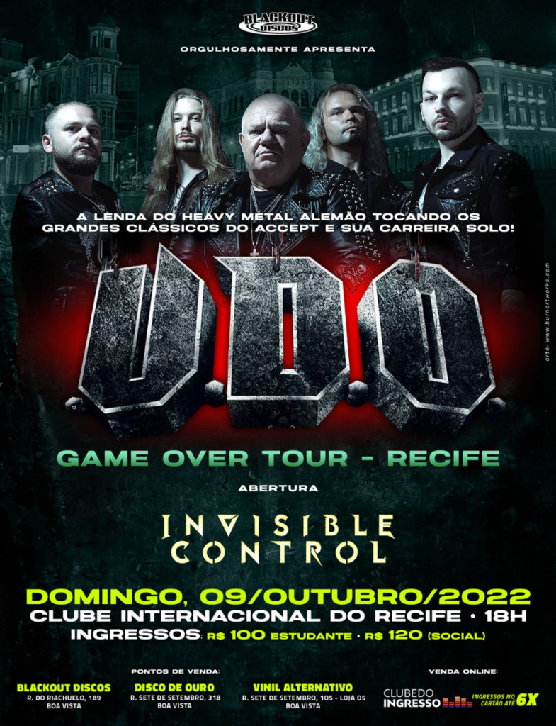 U.D.O.: banda alemã se apresenta em Recife em outubro