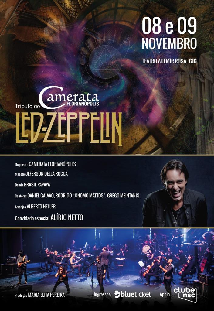 ALÍRIO NETTO participará de tributo ao LED ZEPPELIN com a CAMERATA FLORIANÓPOLIS