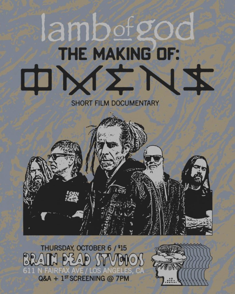 LAMB OF GOD: live stream do documentário “The Making Of: Omens” começa nesta quinta-feira (06)
