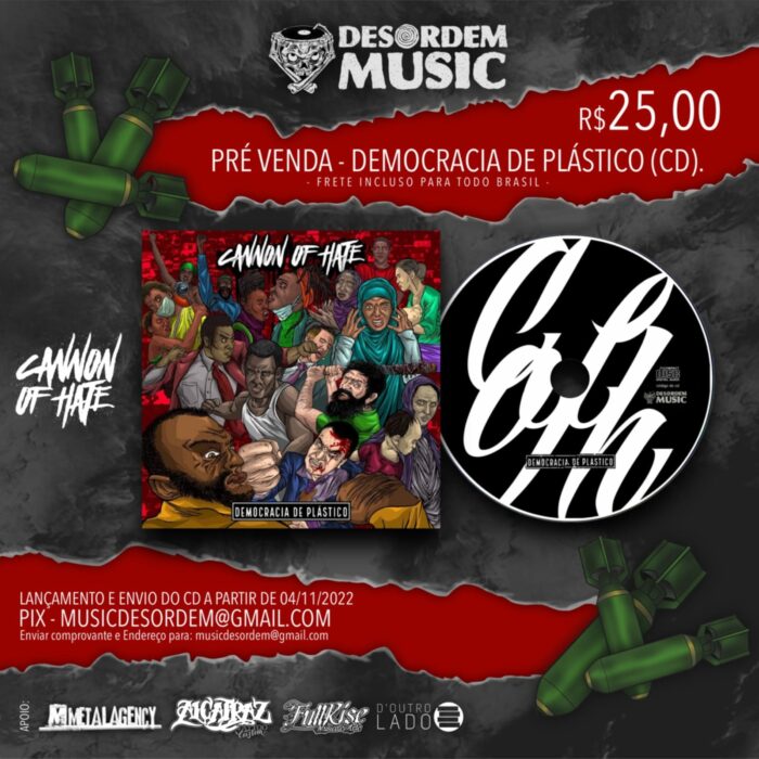 CANNON OF HATE: iniciada pré-venda do seu novo álbum
