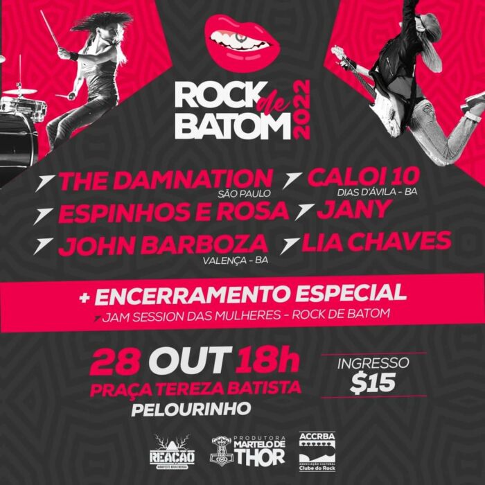 ESPINHOS E ROSA: banda é confirmada na nova edição do Rock de Batom