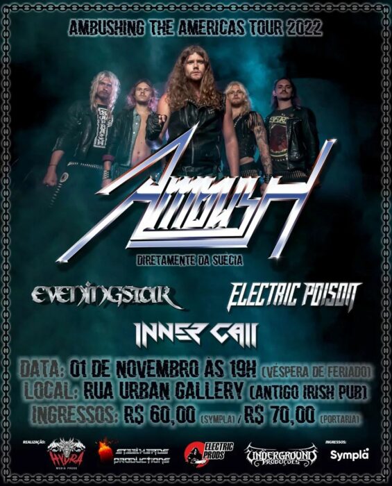 INNER CALL: confirmada como banda de abertura do show dos europeus do Ambush