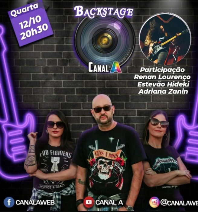 RENAN LOURENÇO: reveja participação no programa Backstage do dia 12 de outubro