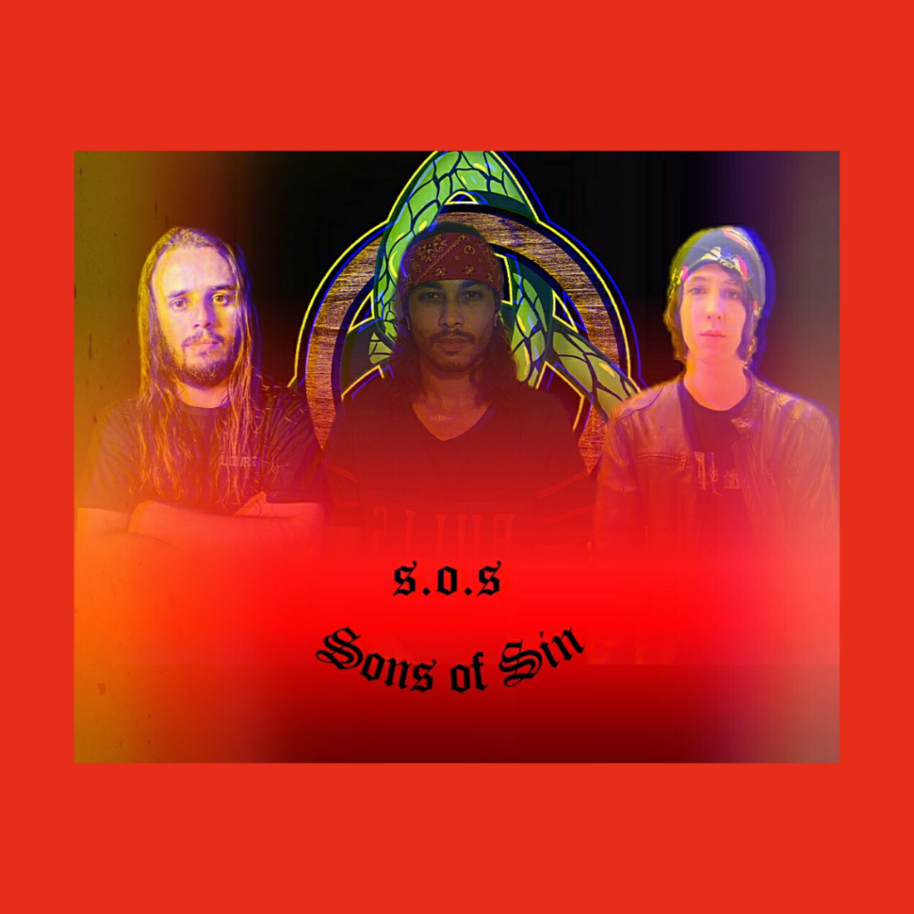 SONS OF SIN: banda disponibiliza mais dois singles no Spotify do show no Borges Home Studio