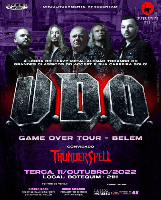 THUNDERSPELL: confirmado novamente como banda de abertura do lendário U.D.O