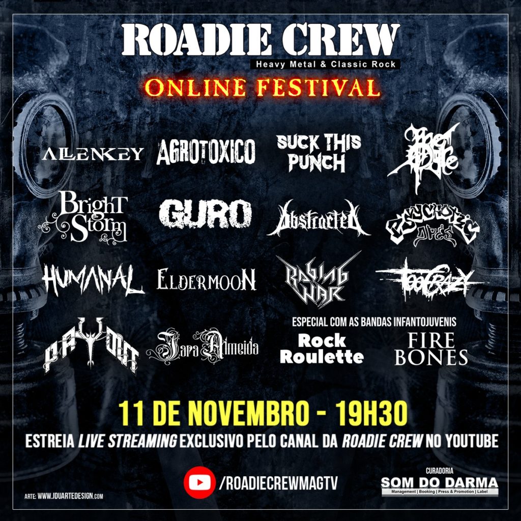 Anunciada a 32° edição do “Roadie Crew Online Festival”