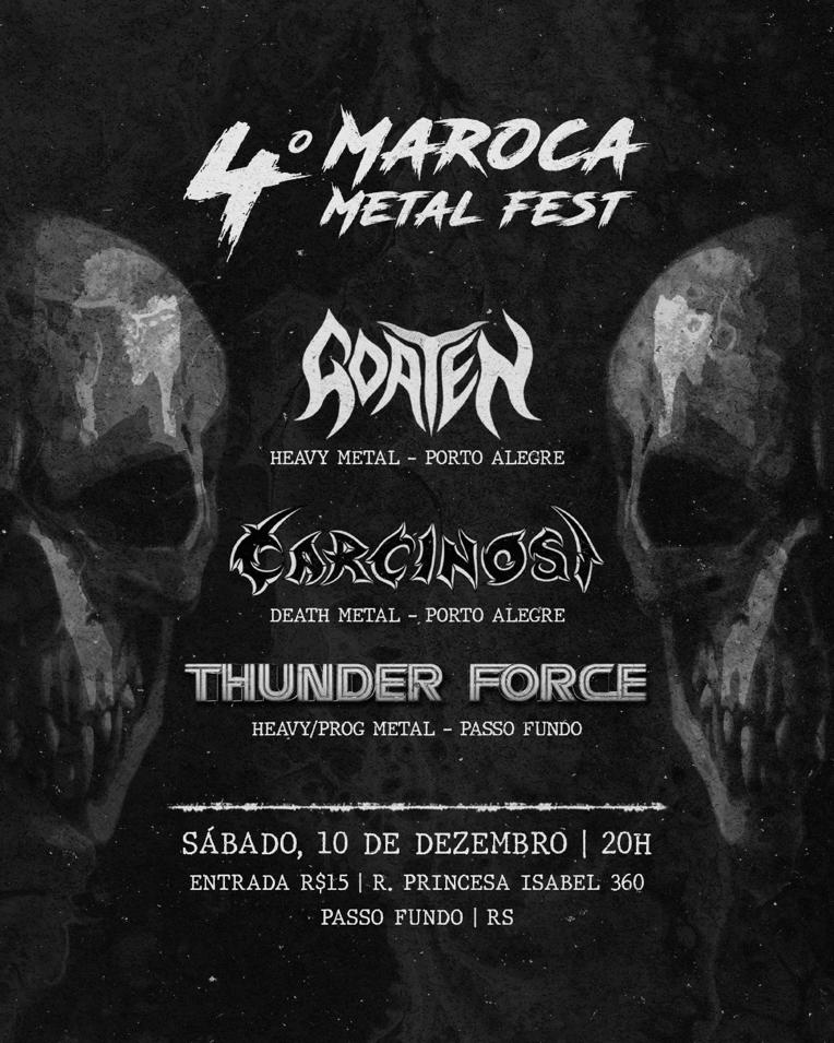 Thunder Force: Confirmados no Maroca Metal Fest em dezembro