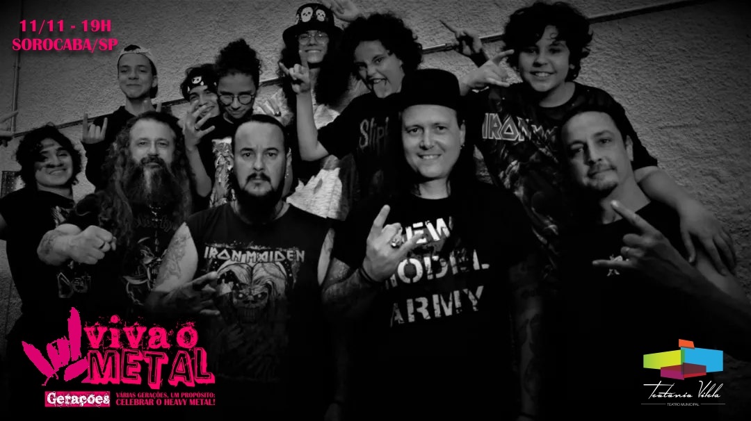 “Viva O Metal – Gerações” reunirá bandas experientes, novos grupos formados por crianças e adolescentes e participações especiais na tentativa de formar novos públicos para o metal