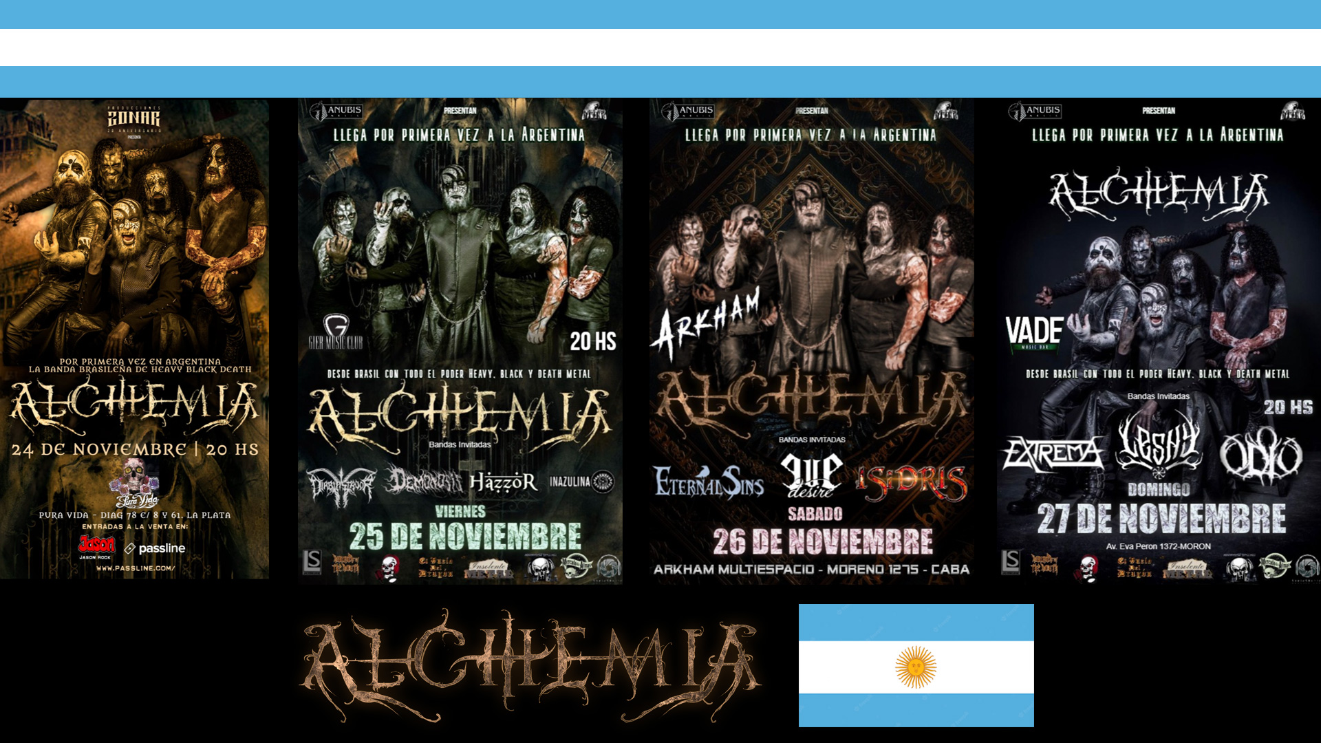 Alchemia em tour pela primeira vez na Argentina