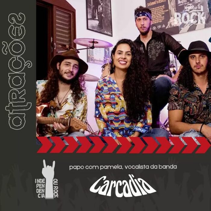 CARCADIA: participação no programa “O Papo é Rock” da rádio 97,1 FM deste sábado