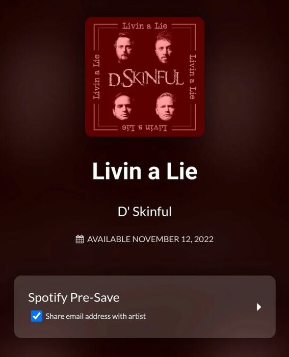 D’SKINFUL: primeiro single será disponibilizado dia 12 de novembro