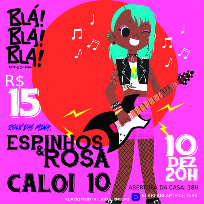 ESPINHOS E ROSA: banda confirmada no “Rock das Mina” no próximo dia 10 de dezembro