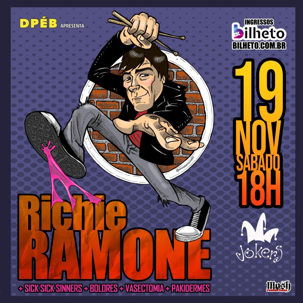 RICHIE RAMONE faz show em Curitiba, no Jokers