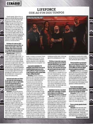 LIFEFORCE: entrevista concedida para a edição #272 da revista Roadie Crew