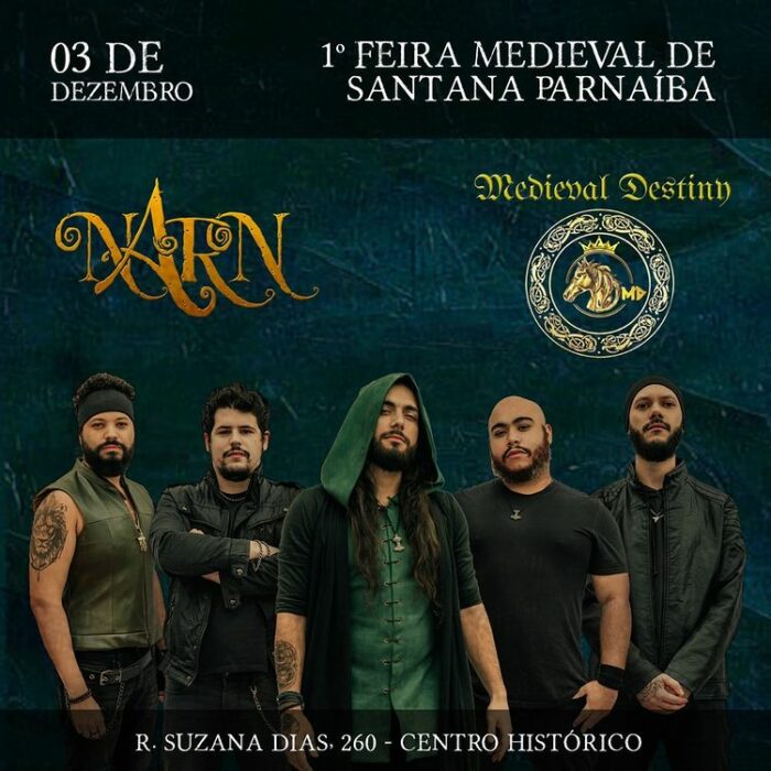 NARN: presente na 1ª Feira Medieval de Santana de Parnaíba/SP neste sábado, 3 de dezembro