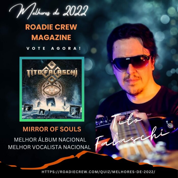 TITO FALASCHI: concorrendo em duas categorias no ‘Melhores do Ano’ da Roadie Crew Magazine