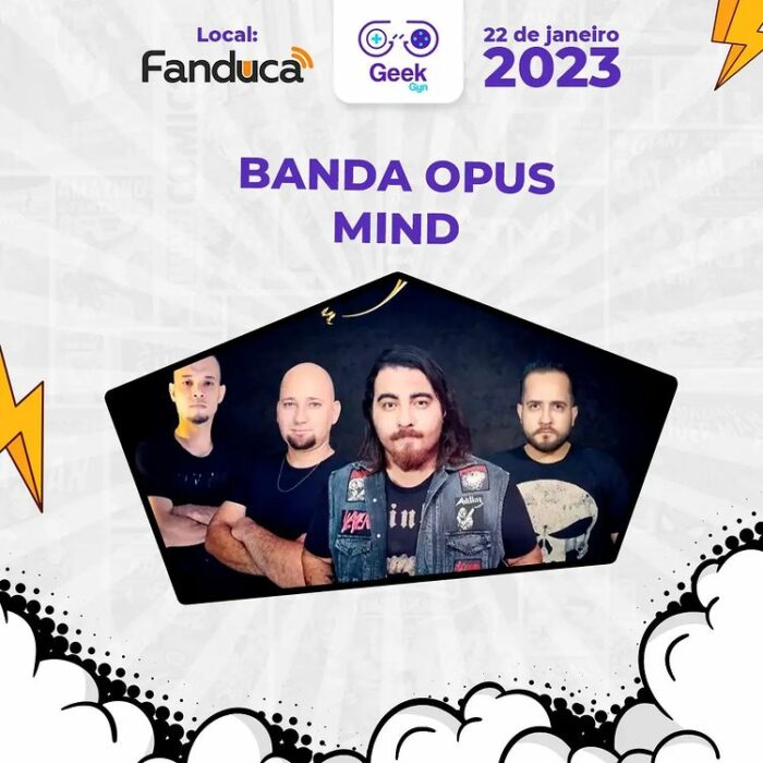 OPUS MIND: banda confirmada no festival Geek Gyn
