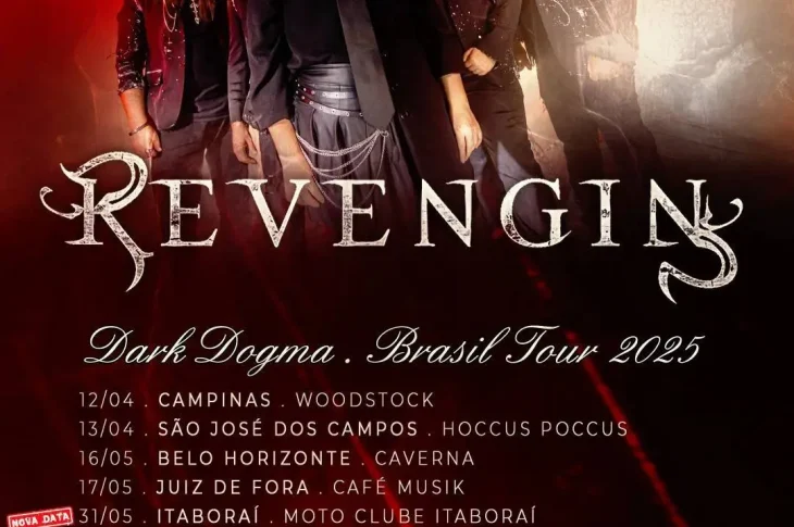 Revengin leva a “Dark Dogma Brasil Tour 2025” ao Rio de Janeiro e São Paulo!