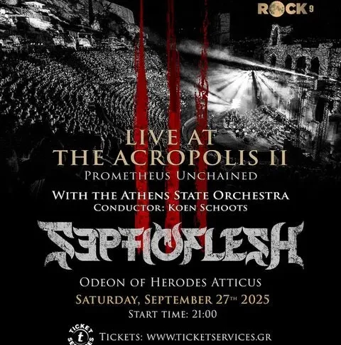 SEPTICFLESH anuncia “Live At The Acropolis II – Prometheus Unchained” para 27 de setembro!