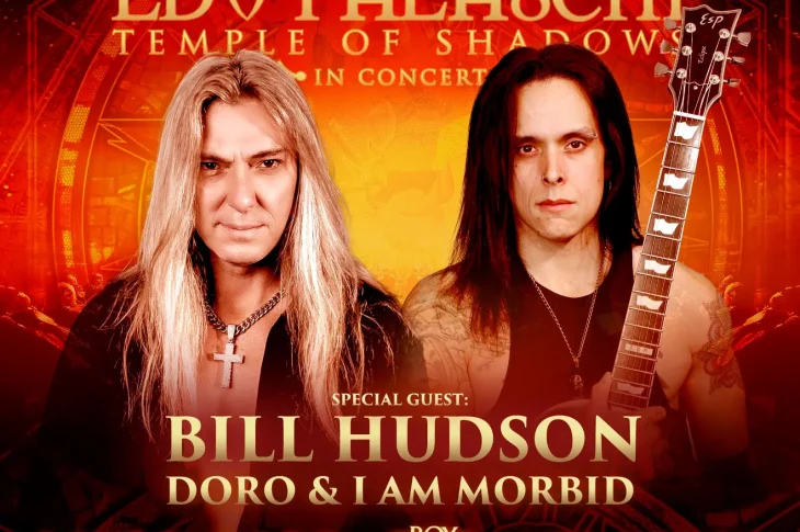 Edu Falaschi anuncia Bill Hudson (Doro, I Am Morbid, NorthTale) em concerto sinfônico em São Paulo no Tokio Marine Hall