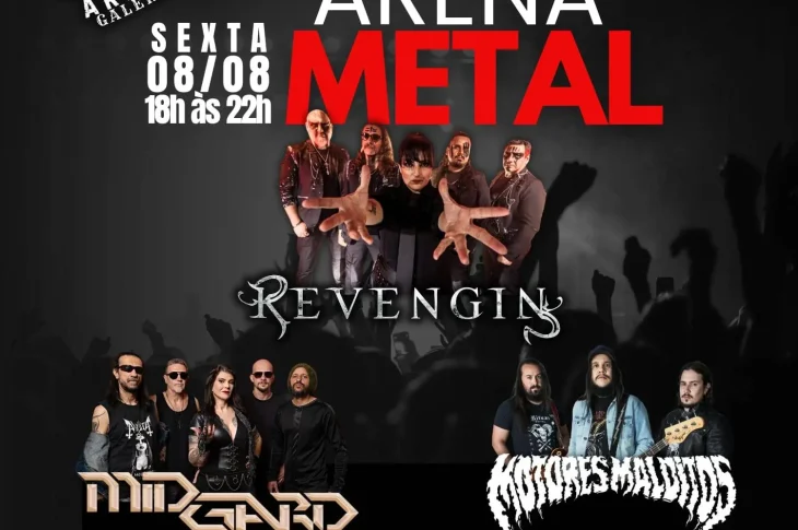 ⚡Arena Galeria: recebe noite histórica de metal autoral em São Paulo.