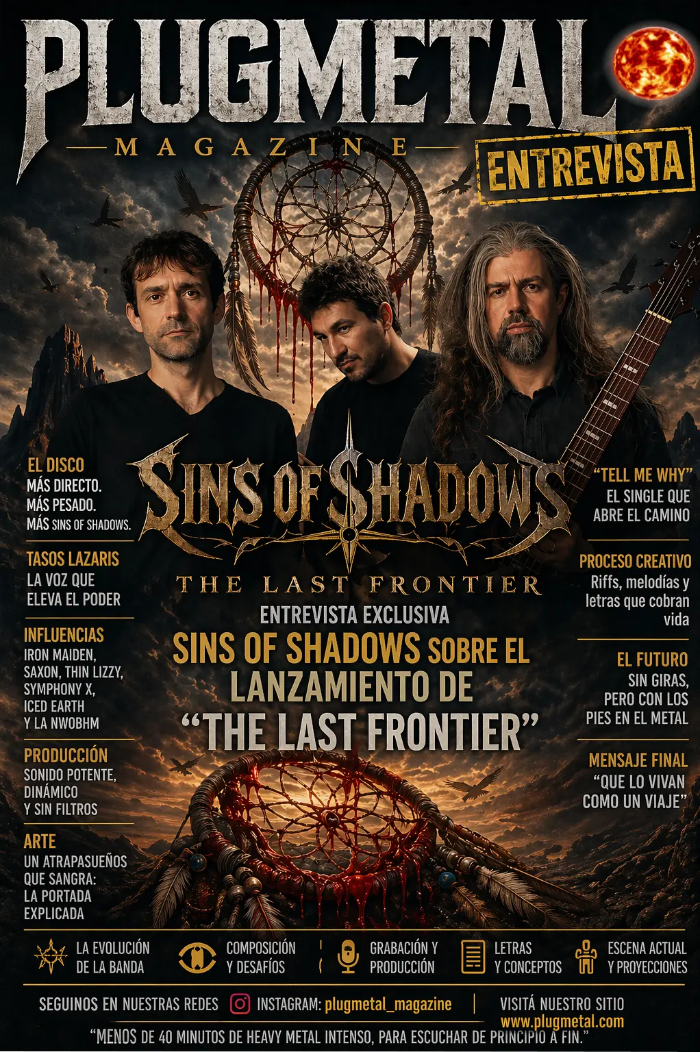 Entrevista – Sins of Shadows sobre el lanzamiento de "The Last Frontier".