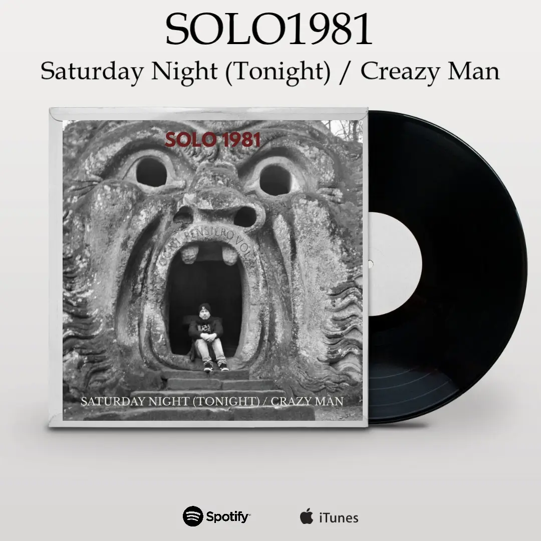 Solo 1981: presenta "Saturday Night (Tonight) / Crazy Man", un single cargado de energía y tensión emocional. Solo 1981: presenta "Saturday Night (Tonight) / Crazy Man", un single cargado de energía y tensión emocional.