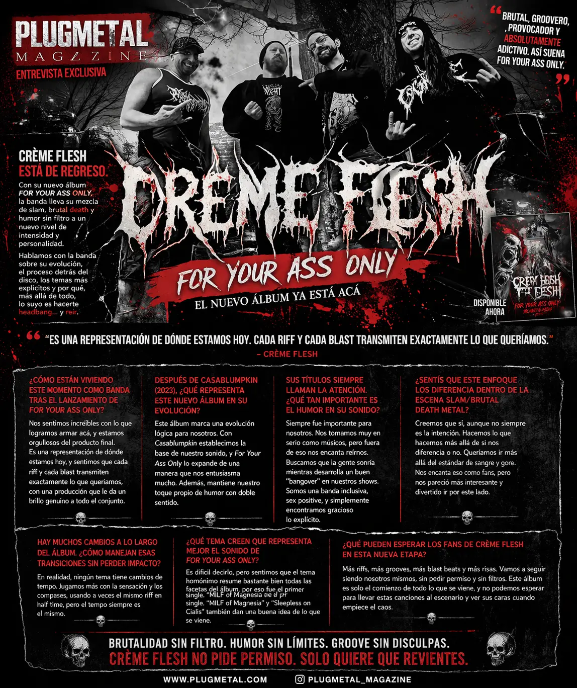 Entrevista con Crème Flesh .
