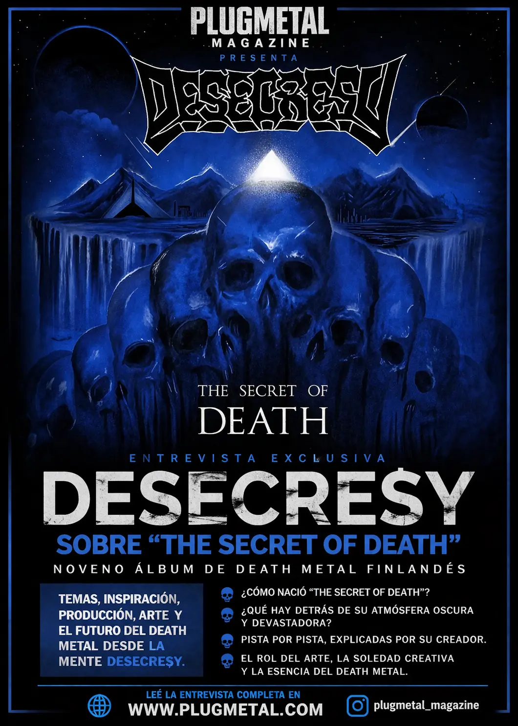 🎤 Entrevista Desecresy: Lanzamiento del álbum The Secret Of Death.