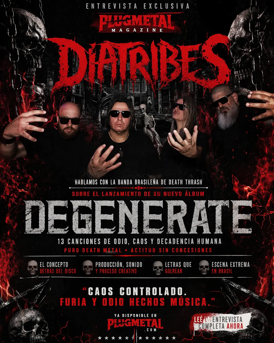🎤 Entrevista Diatribes: Lanzamiento del álbum Degenerate.