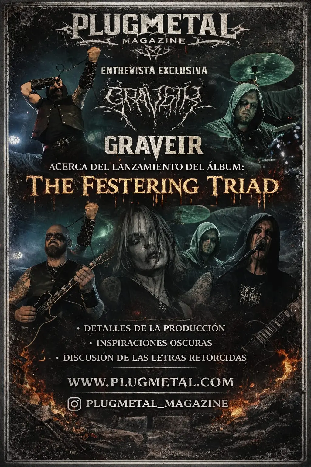 🎤 Entrevista Graveir: Lanzamiento del álbum The Festering Triad.