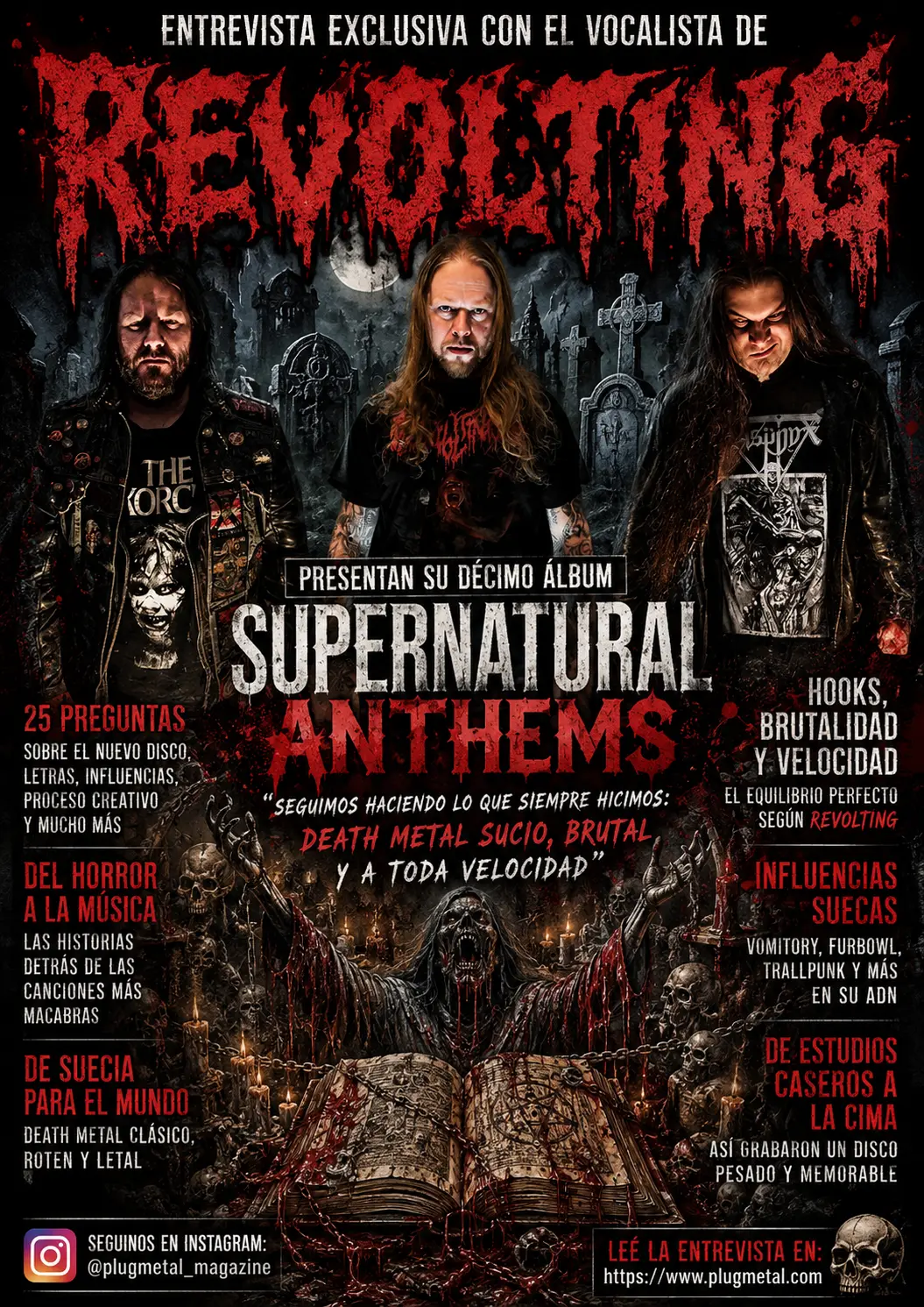 🎤 Entrevista Revolting: Lanzamiento del álbum “Supernatural Anthems”. 🎤 Entrevista Revolting: Lanzamiento del álbum “Supernatural Anthems”.