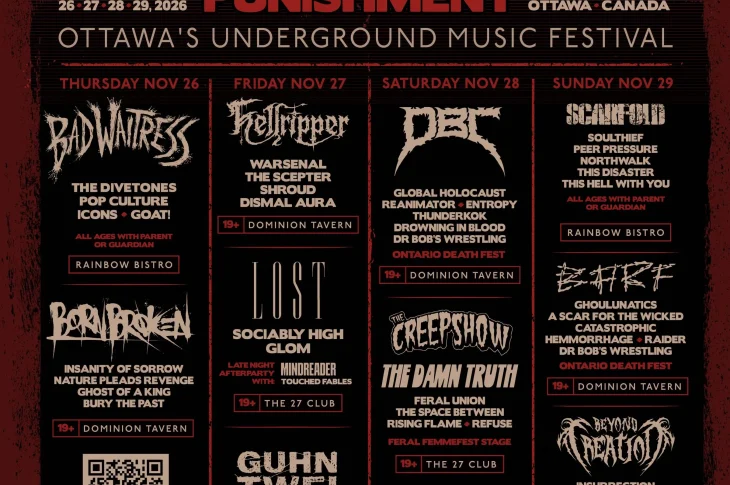 ⚡ Capital Punishment: Festival 2026 anuncia su cartel completo con Beyond Creation, Hellripper, The Creepshow y más de 80 artistas.